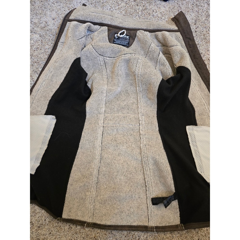 KÜHL Projekt Faux Shearling Fleece Lined Hooded Jacket Brown Small - Picture 8 of 12